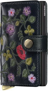 Secrid Miniwallet Premium Stitch Floral Black