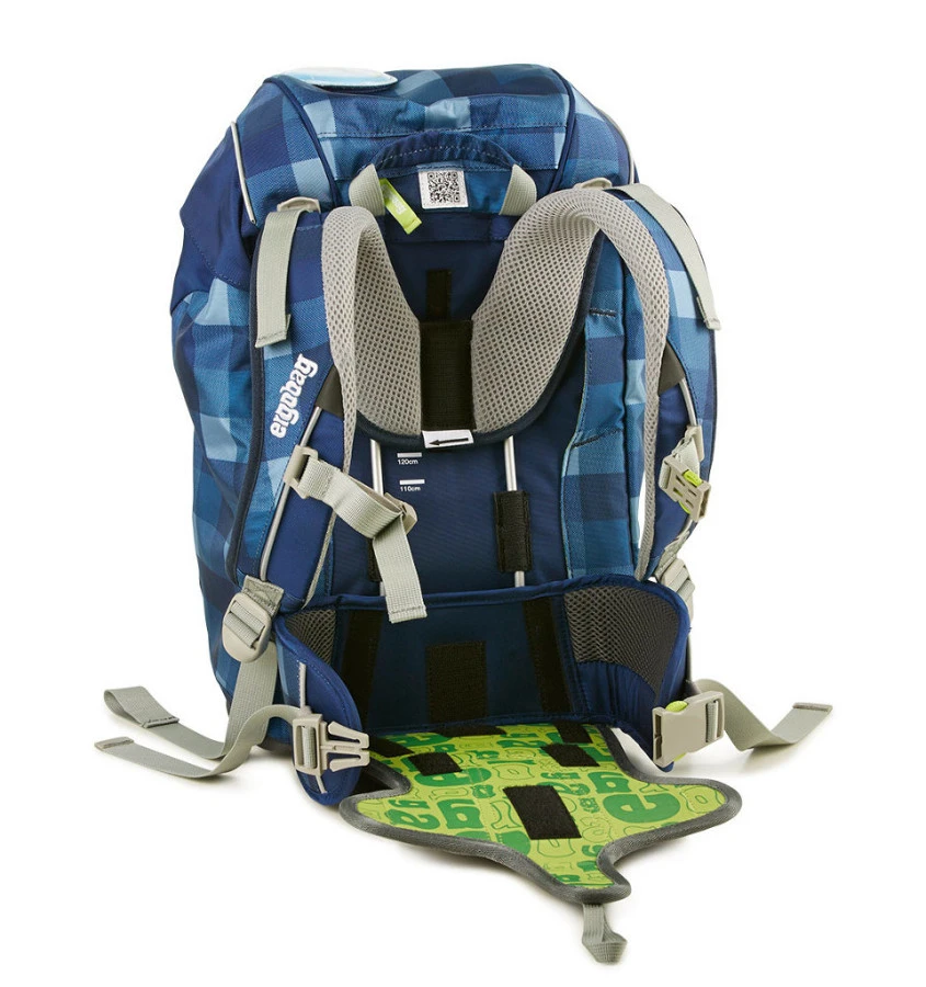 The Ergobag back system is adjustable yet very firm.