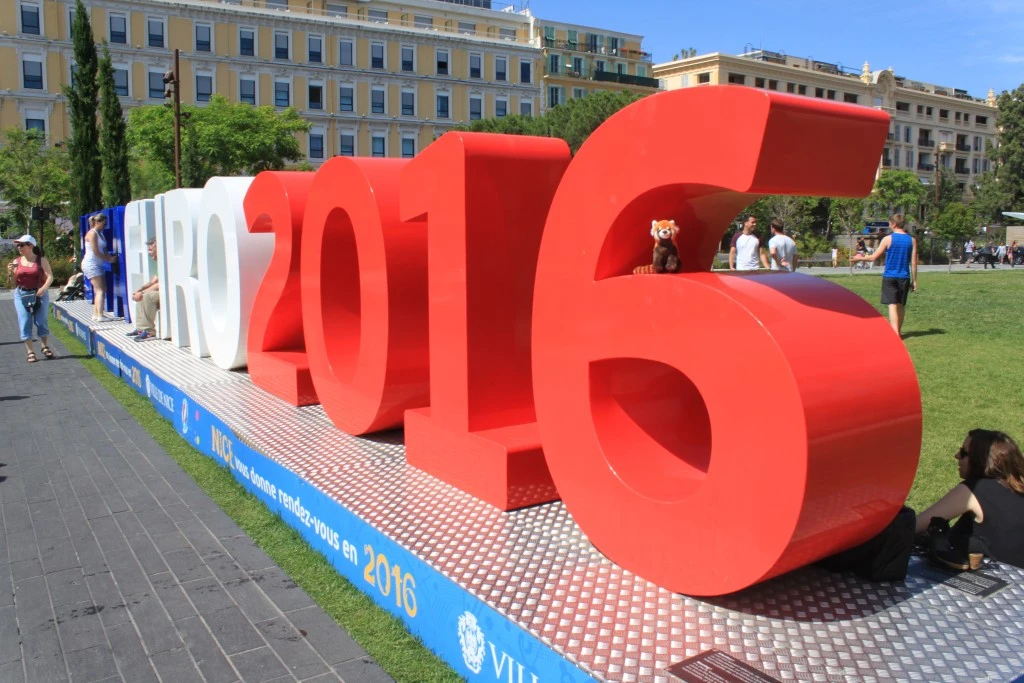 Panda at the EURO in Nice
