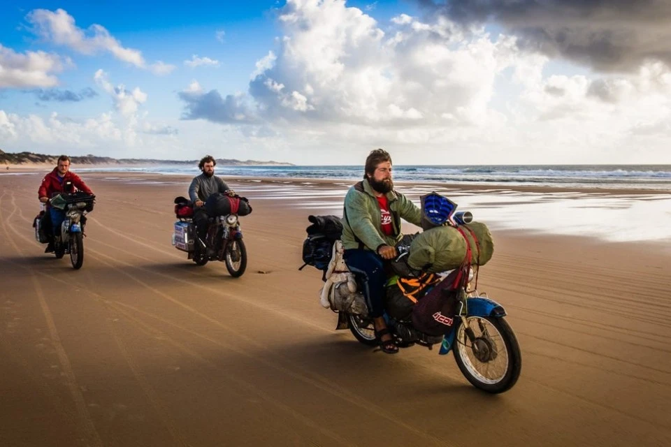 Marek Slobodník - traveling through Africa on Pionýr motorcycles