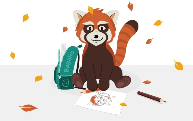 contest colorful autumn with a panda