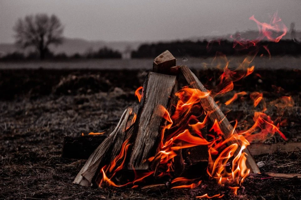 campfire on a trek