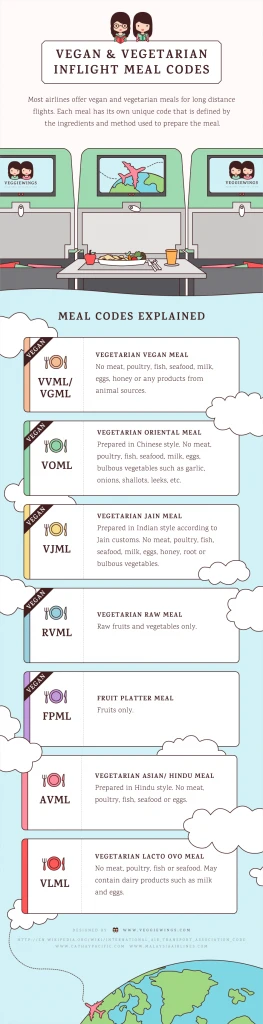 Vegan meal on a plane