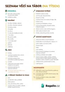 Summer camp packing list for download