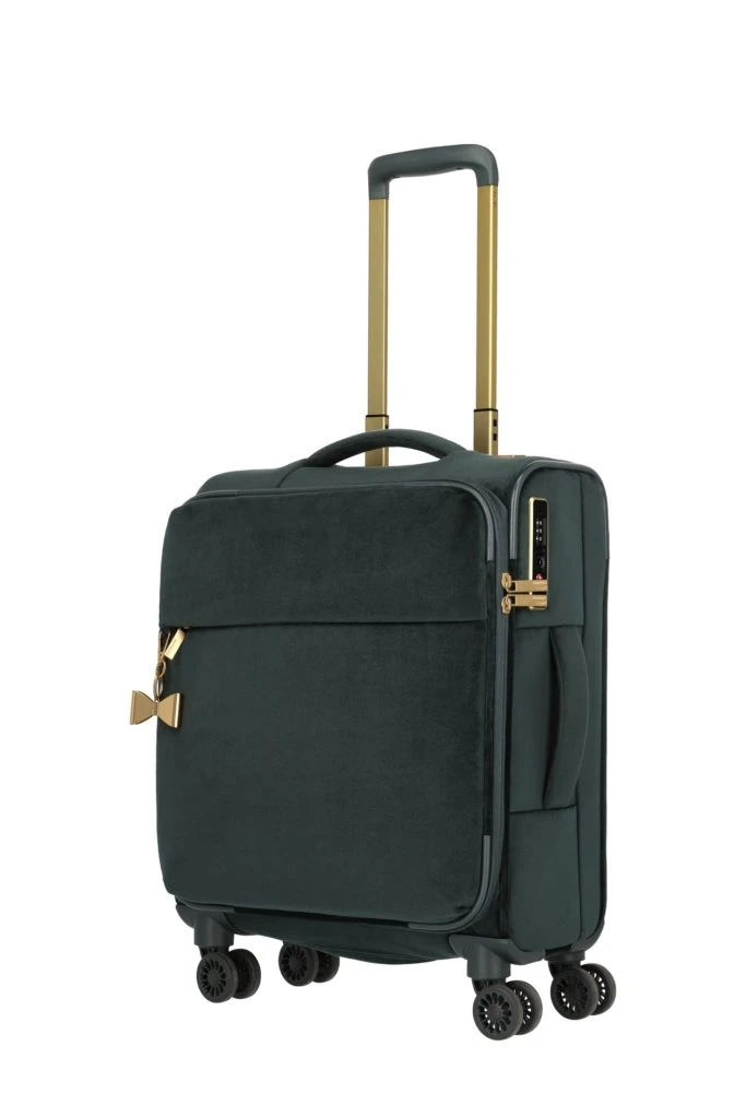 Barbara Velvet shopper and suitcase