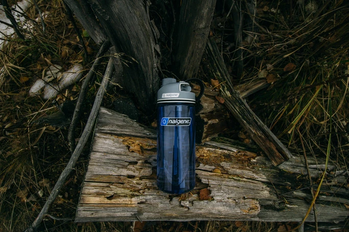 blue Nalgene Multidrink tritan bottle