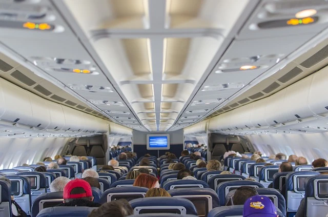 Window seat on a plane.