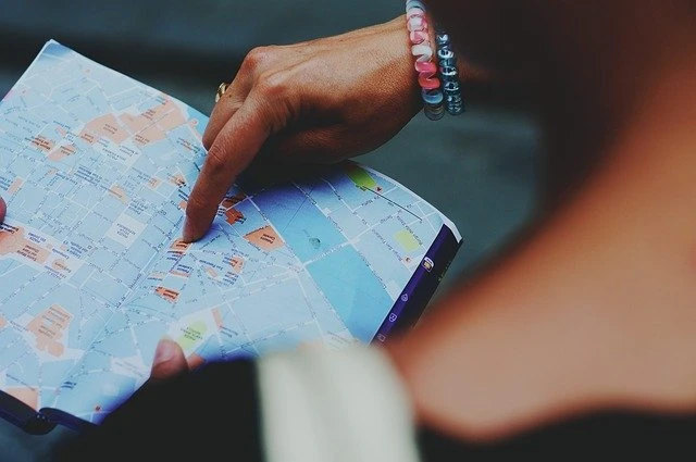 Paper map for your backpack