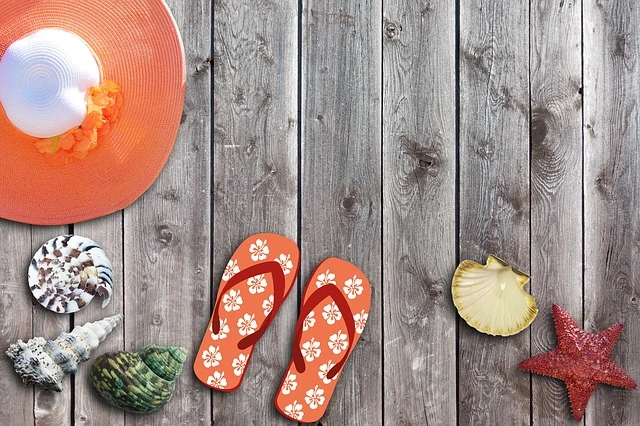 Flip-flops in the office.