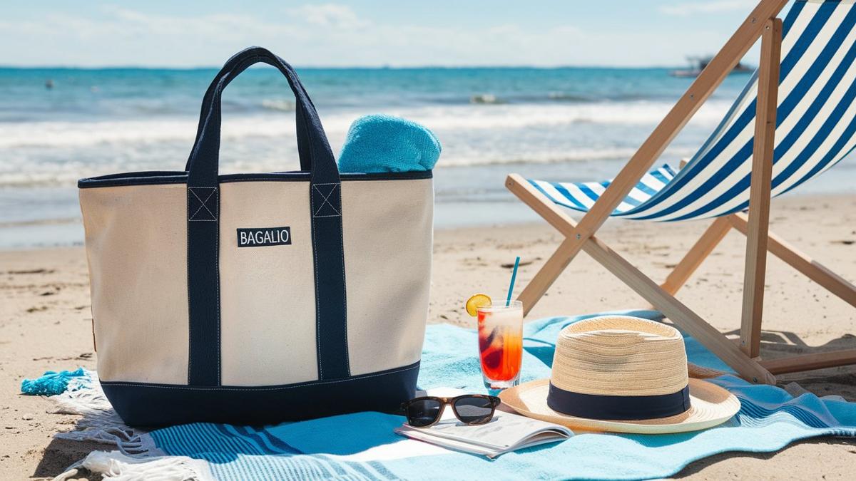 Beach bags for the sea and the pool