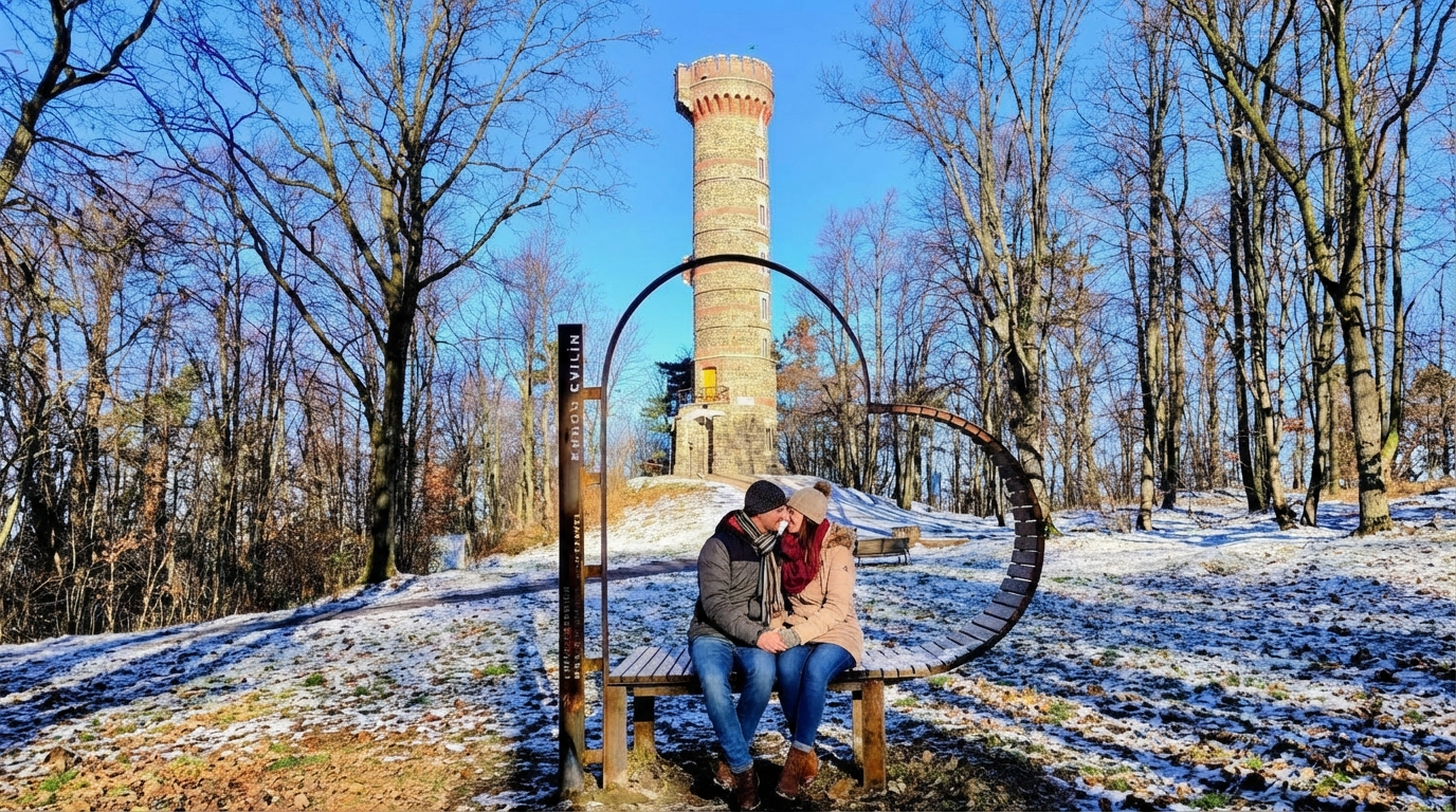 Heart near Cvilín lookout tower (Krnov)
